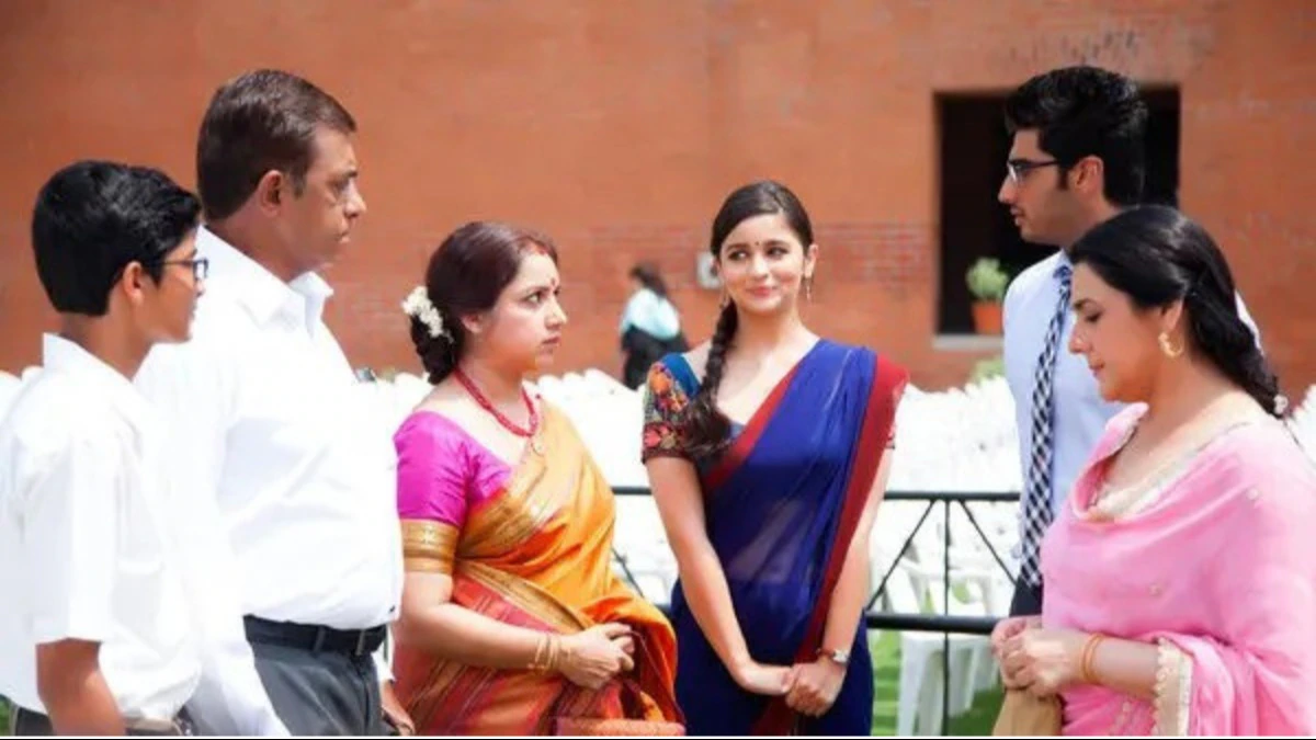 Traditional Indian family having serious discussion about marriage with parents showing concern and children looking anxious, representing the cultural challenges in love marriage acceptance